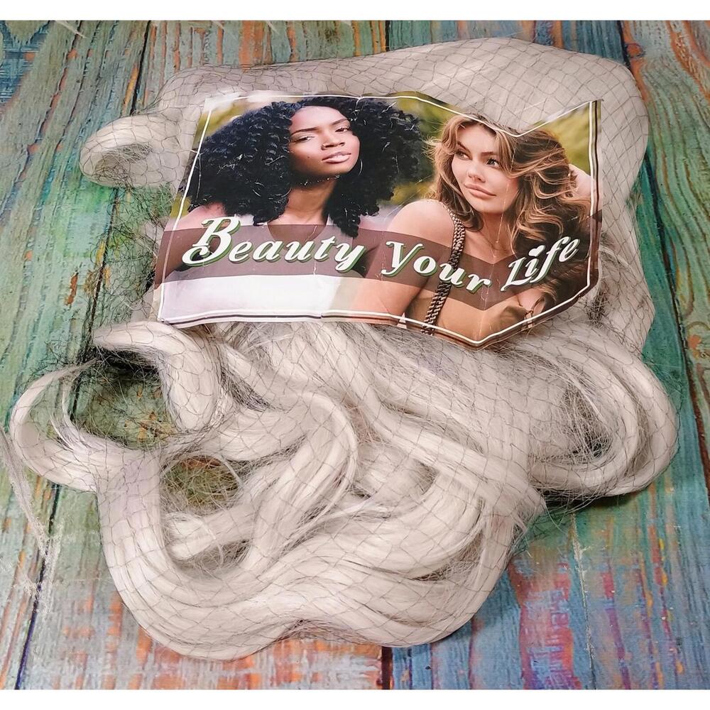 Synthetic Blonde Wig with Net Cap - Stylish and Easy to Wear